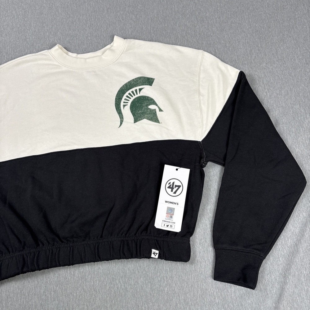 Michigan State Spartans '47 Women's Take Two Bonita Pullover Sweatshirt - Small - Picture 4 of 14